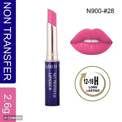 Fashion Colour Non-Transfer Matt Waterproof Lipstick (28 Bella Pink)-thumb3