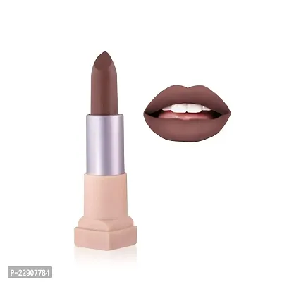 Fashion Colour Velvet Texture Vivid Matte Lipstick, Long Lasting, Smooth and Highly Pigmented Finish With The Smoothing Properties of a Primer (3.8g) (16 Coffee)-thumb0