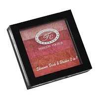 Fashion Colour Shimmer Brick and Blusher 2 in 1 II Glow Bronzer Powder Waterproof Baked and Light Face Contour Highlight (Shade 05)-thumb1