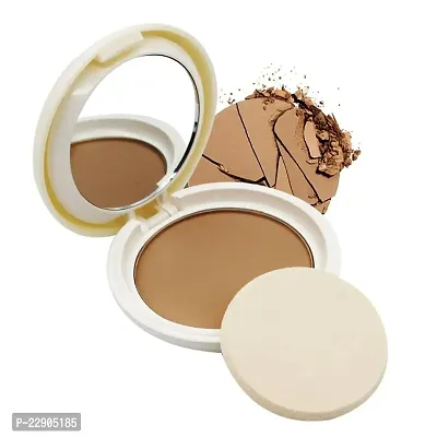 Fashion Colour Matte  Pearly Two-Way Pan Cake Powder With Mirror Inside II Long Lasting Up To Whole Day, 10g (Shade 03)