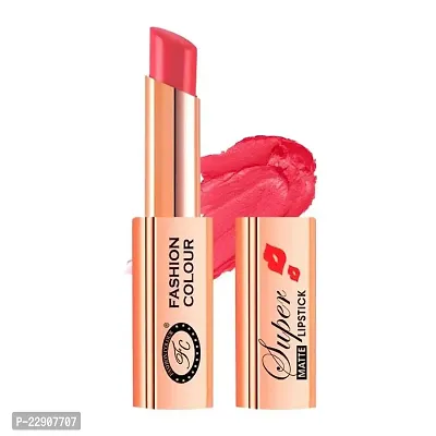 Fashion Colour Waterproof and Long Wearing Premium Super Matte Lipstick, For Glamorous Look, 4g (Shade 14 (Blush Pink))