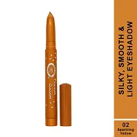 Fashion Colour German Eyeshadow II Silky, Smooth and Light Eyeshadow Pencil (02 Sparkling Yellow)-thumb1