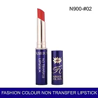 Fashion Colour Non-Transfer Matt Waterproof Lipstick (02 Orange)-thumb3