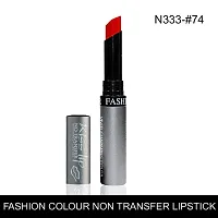 Fashion Colour Lipstick Shade 74 Poppy Red (Matte)-thumb2