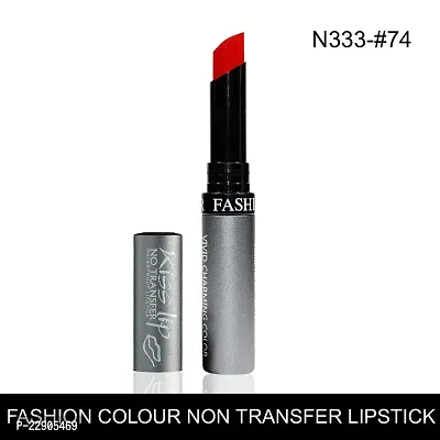 Fashion Colour Lipstick Shade 74 Poppy Red (Matte)-thumb3