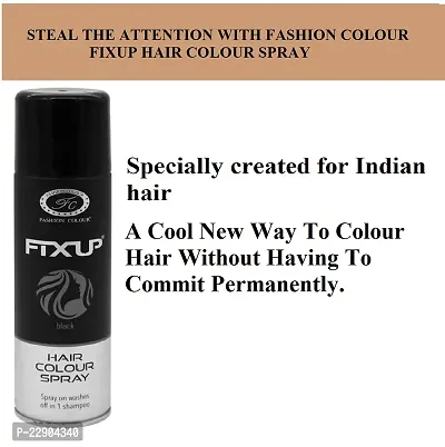 Fashion Colour Fixup Hair Colour Spray I Available in Multi Colour Shades to Set Your Hair I Specially Created for Indian Hair, (150ml) (Burgundy)-thumb4