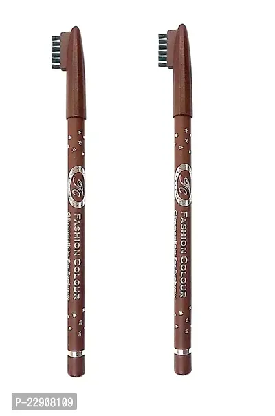 Fashion Colour Glimmerstick for Eyebrow 1.3g | Long Lasting Eyebrow Pencil | Soft Textured Natural Daily Look Eyebrow Makeup. Pack of 2 (Medium Brown)