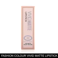 Fashion Colour Velvet Texture Vivid Matte Lipstick, Long Lasting, Smooth and Highly Pigmented Finish With The Smoothing Properties of a Primer (3.8g) (02 Soft Purle)-thumb4