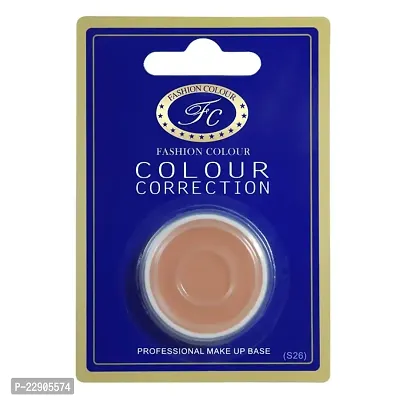 Fashion Colour Colour Correction Natural Makeup Base Concealer - for All Skin Tones, Dermatologically Approved Creamy  Long Lasting (S26) Natural Finish