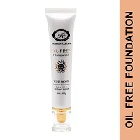 Fashion Colour Oil Free Sunscreen Foundation, Matte Skin Fit  Lasting Clear, 40g (Shade 01)-thumb1