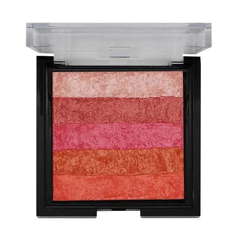Fashion Colour Shimmer Brick and Blusher 2 in 1 II Glow Bronzer Powder Waterproof Baked and Light Face Contour Highlight
