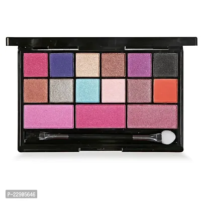 Fashion Colour Professional and Home 2 IN 1 Makeup Kit (FC2322B) With 24 Glamorous Eyeshadow and 3 Blusher (Shade 02)-thumb0