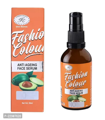 Fashion Colour Anti Ageing Face Serum II OIL FREE - Anti Wrinkle, Anti Dullness, Reviving - No Parabens, Silicones. - Made In India, 50ml