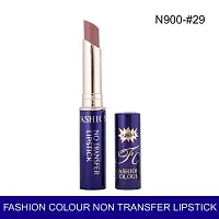 Fashion Colour Non-Transfer Matt Waterproof Lipstick (29 Light Coffee)-thumb3