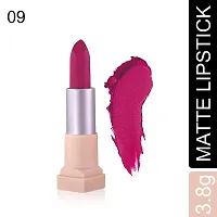 Fashion Colour Velvet Texture Vivid Matte Lipstick, Long Lasting, Smooth and Highly Pigmented Finish With The Smoothing Properties of a Primer (3.8g) (09 Vivid Violet)-thumb1