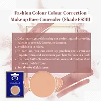 Fashion Colour Colour Correction Natural Makeup Base Concealer - for All Skin Tones, Dermatologically Approved Creamy  Long Lasting (FS38) Natural Finish-thumb3