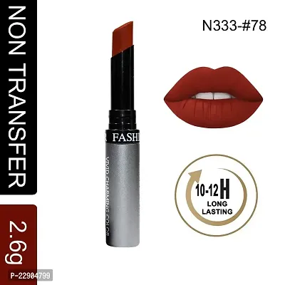 Fashion Colour Lipstick Shade 78 Chestnut Brown (Matte)-thumb2