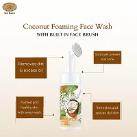 Fashion Colour Skin Mantra COCONUT Foaming Face Wash With Built in Face Brush For Deep Cleansing and Healthy Skin 150ml-thumb2