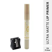 Fashion Colour Ultra Matte Lip Primer I Lip Base, Long Lasting and Get Full Coverage In One Swipe With Free Sharpener-thumb3