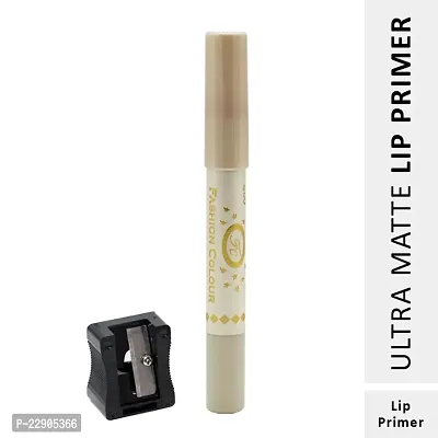 Fashion Colour Ultra Matte Lip Primer I Lip Base, Long Lasting and Get Full Coverage In One Swipe With Free Sharpener-thumb4