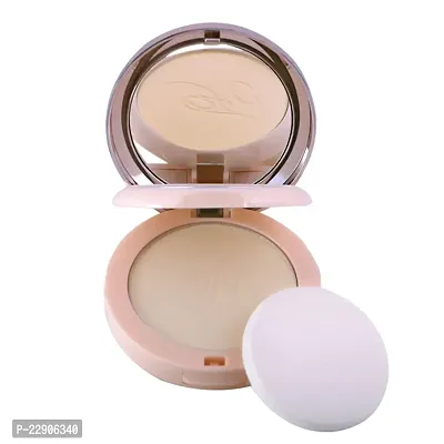 Fashion Colour Nude Makeover 2 IN 1 Face Compact Powder II Oil Control, Nude Makeover, Natural and Flawless (Shade 04)-thumb0