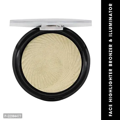 Fashion Colour Face Highlighter Bronzer and Illuminator, Unique Lightweight Formula (Shade 02)-thumb2