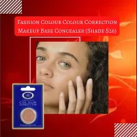 Fashion Colour Colour Correction Natural Makeup Base Concealer - for All Skin Tones, Dermatologically Approved Creamy  Long Lasting (S26) Natural Finish-thumb2