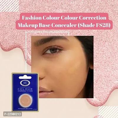 Fashion Colour Colour Correction Natural Makeup Base Concealer - for All Skin Tones, Dermatologically Approved Creamy  Long Lasting (FS28) Natural Finish-thumb3