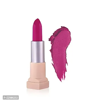 Fashion Colour Velvet Texture Vivid Matte Lipstick, Long Lasting, Smooth and Highly Pigmented Finish With The Smoothing Properties of a Primer (3.8g) (15 Light Violet)