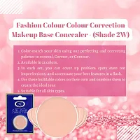 Fashion Colour Colour Correction Natural Makeup Base Concealer - for All Skin Tones, Dermatologically Approved Creamy  Long Lasting (2) Natural Finish-thumb3