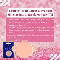 Fashion Colour Colour Correction Natural Makeup Base Concealer - for All Skin Tones, Dermatologically Approved Creamy  Long Lasting (072) Natural Finish-thumb3