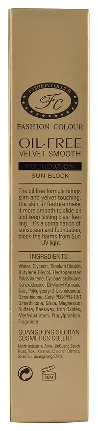 Fashion Colour Oil Free Sunscreen Foundation, 40g-thumb4