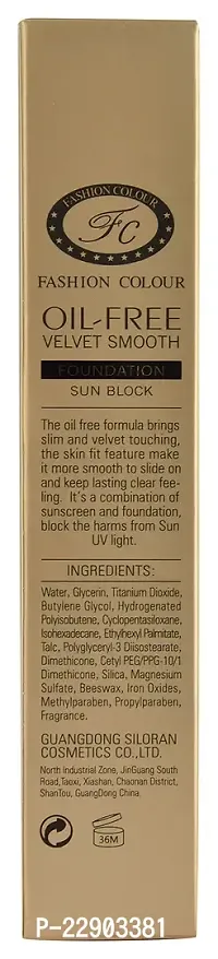 Fashion Colour Oil Free Sunscreen Foundation, 40g-thumb5