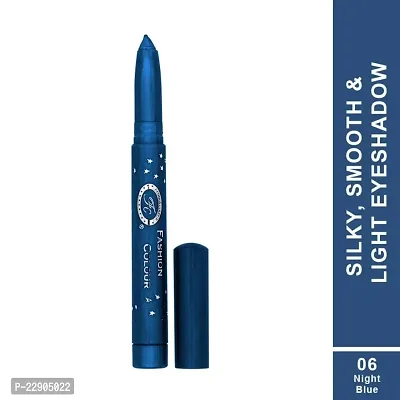 Fashion Colour German Eyeshadow II Silky, Smooth and Light Eyeshadow Pencil (06 Night Blue)-thumb2