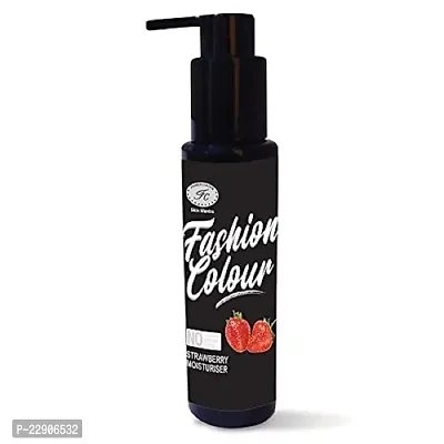 Fashion Colour STRAWBERRY MOISTURISER with the Goodness of Vitamin C, K, and A For lightens Blemishes, Spots and removes Dead Cells, 100ml