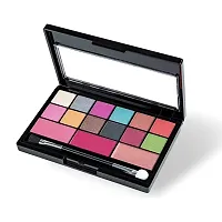 Fashion Colour Professional and Home 2 IN 1 Makeup Kit (FC2322B) With 24 Glamorous Eyeshadow and 3 Blusher (Shade 01)-thumb1