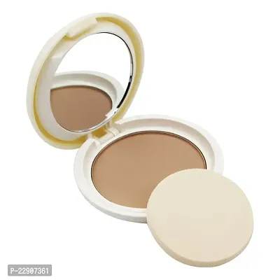 Fashion Colour Matte  Pearly Two-Way Pan Cake Powder With Mirror Inside II Long Lasting Up To Whole Day, 10g (Shade 01)-thumb2