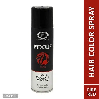 Fashion Colour Fixup Hair Colour Spray I Available in Multi Colour Shades to Set Your Hair I Specially Created for Indian Hair, (150ml) (Fire Red)-thumb5