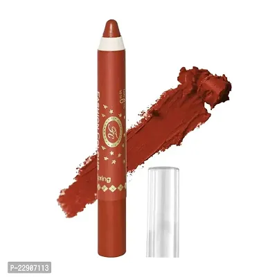 Fashion Colour Ultra Matte Lip Crayon II Waterproof, Long Lasting, Super Smooth And Non Dry Texture With Free Sharpener, 2.8g (33 Chilli Nude)