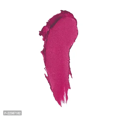 Fashion Colour Velvet Texture Vivid Matte Lipstick, Long Lasting, Smooth and Highly Pigmented Finish With The Smoothing Properties of a Primer (3.8g) (10 Fuchsia)-thumb3