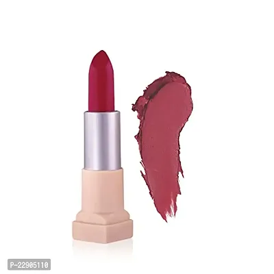 Fashion Colour Velvet Texture Vivid Matte Lipstick, Long Lasting, Smooth and Highly Pigmented Finish With The Smoothing Properties of a Primer (3.8g) (01 Indian Red)