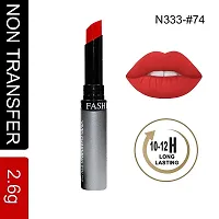 Fashion Colour Lipstick Shade 74 Poppy Red (Matte)-thumb1