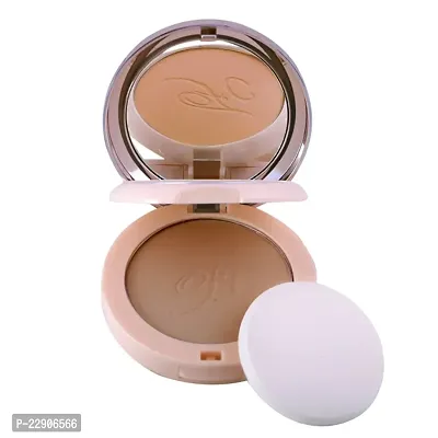 Fashion Colour Nude Makeover 2 IN 1 Face Compact Powder II Oil Control, Nude Makeover, Natural and Flawless (Shade 06)-thumb0