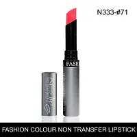 Fashion Colour Kiss Lip No Transfer Matte Lipstick (Shade 71 Soft Red)-thumb2