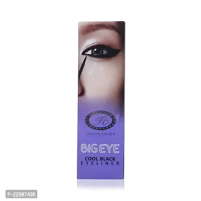 Fashion Colour BIG EYE WATERPROOF EYELINER II Super Slim Tip With Outstanding Colour Effect,6ml (Black)-thumb4