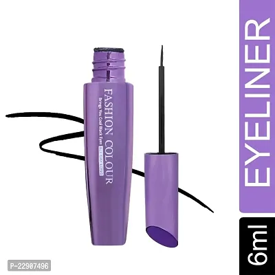 Fashion Colour BIG EYE WATERPROOF EYELINER II Super Slim Tip With Outstanding Colour Effect,6ml (Black)-thumb2