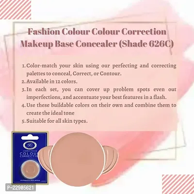 Fashion Colour Colour Correction Matte Makeup Base Concealer - for All Skin Tones, Dermatologically Approved Creamy  Long Lasting (626C) Matte Finish-thumb4