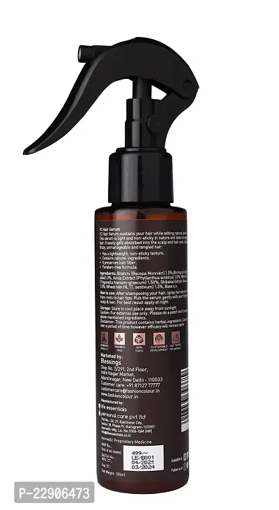 Fashion Colour Hair Serum For Hair Loss Control Therapy, Non Sticky  Non Greasy Hair Serum For Silky  Smooth Hair, Tames Frizzy Hair | Strong, Tangle Free,  Made In India, 100ml-thumb3