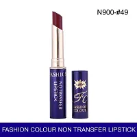 Fashion Colour Non-Transfer Matte Waterproof Lipstick (49 Red)-thumb3