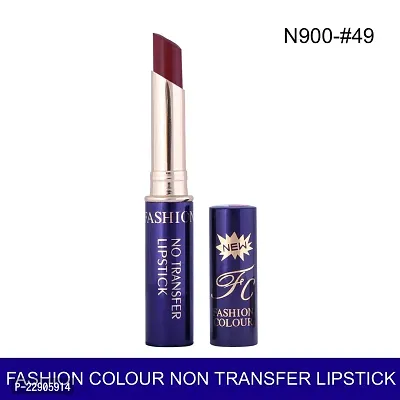 Fashion Colour Non-Transfer Matte Waterproof Lipstick (49 Red)-thumb4